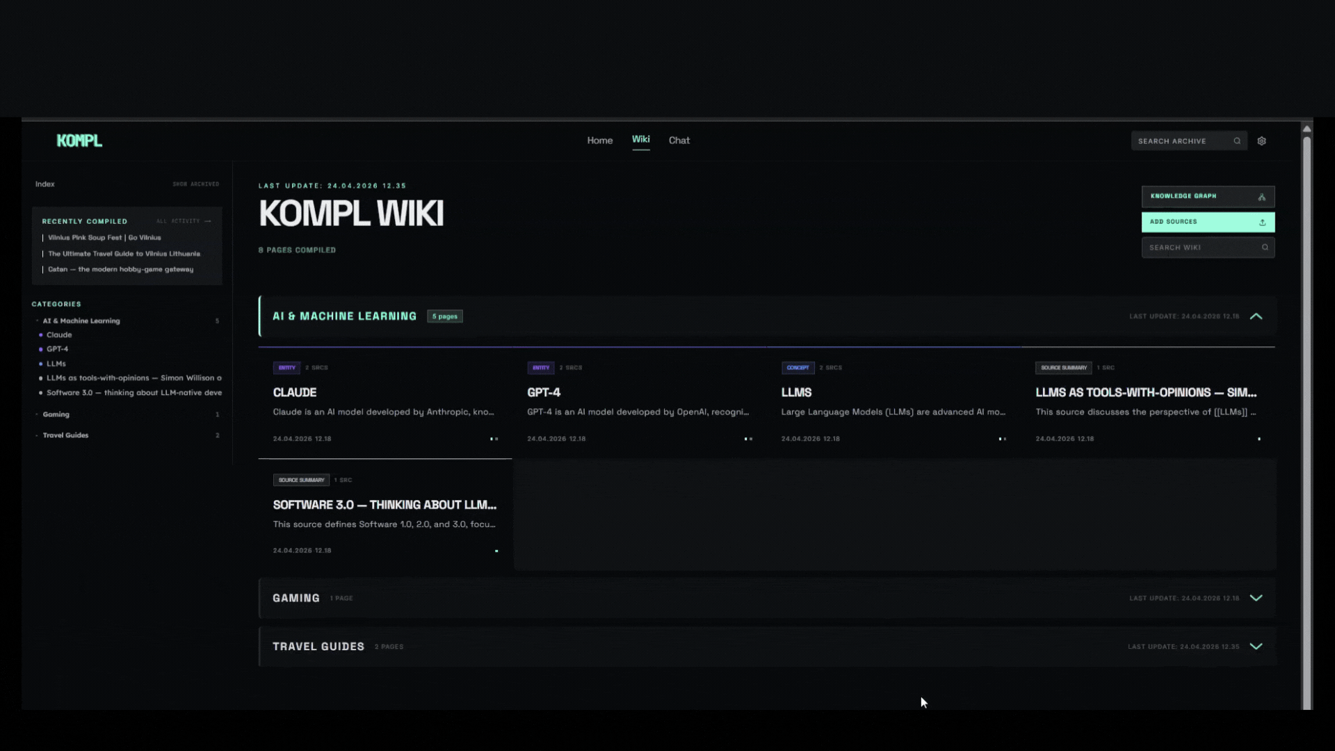 Kompl — wiki demo